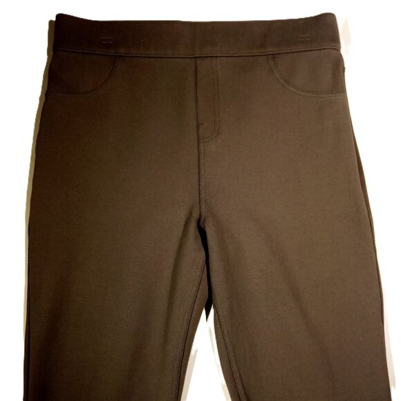 SPANX Pants  sz Large  Gray   Style 20214R  Ponte Ankle  Pull-On  Pockets  EUC - Picture 2 of 11